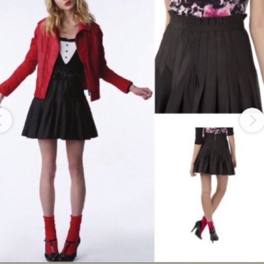 🖤ZAC POSEN🖤TARGET PLEATED BLACK SKIRT🖤